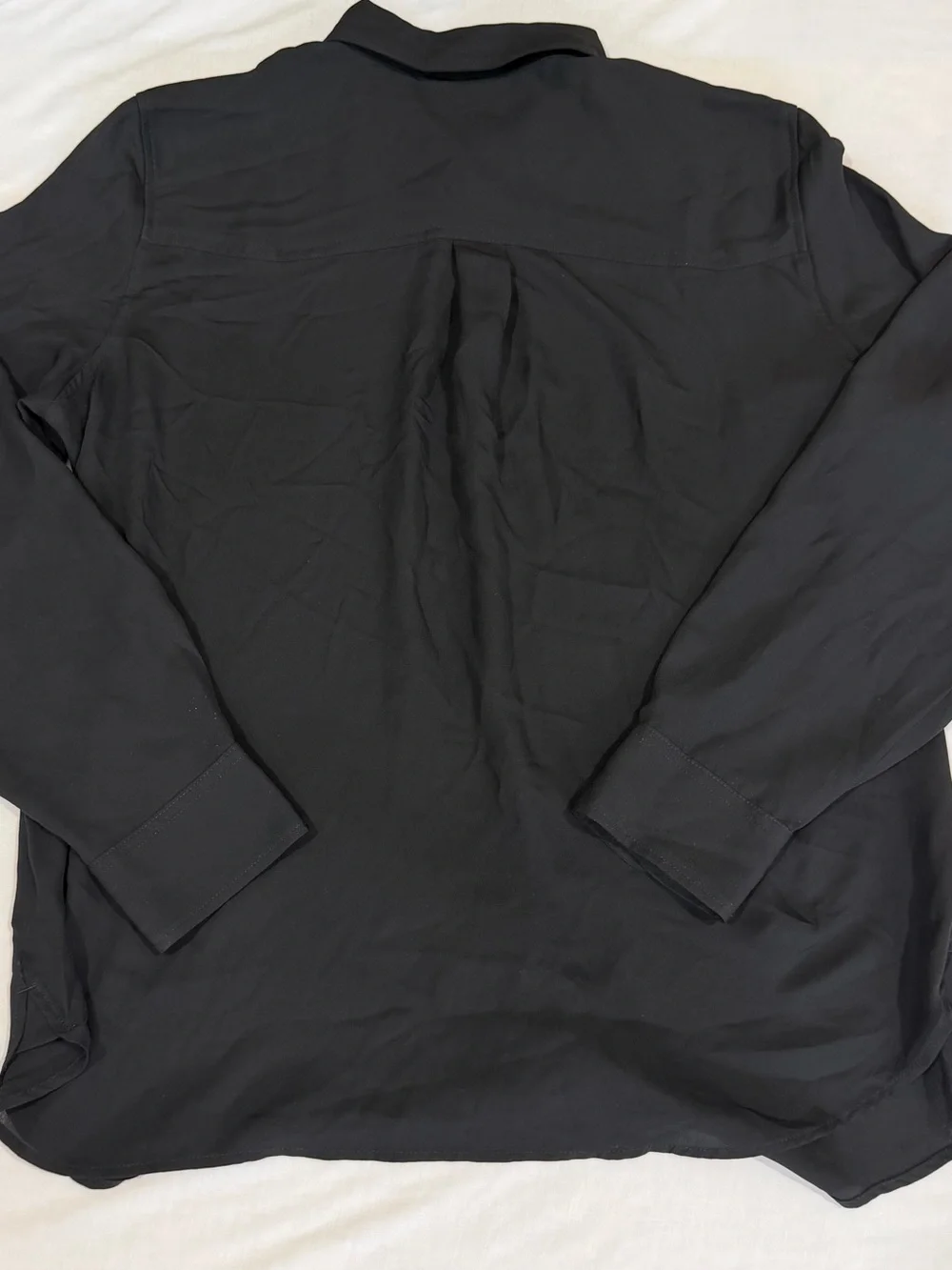 Banana Republic Dillon Classic Fit Top Women’s Large Black L/Sleeve Button Down